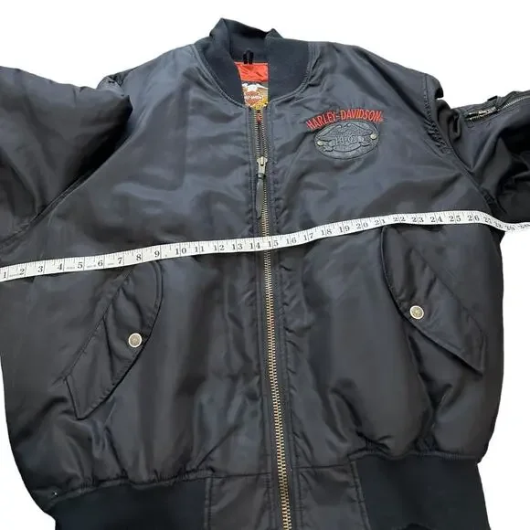 Harley Davidson Harley Owners Group HOG Black Bomber Jacket Live the Legend XXL